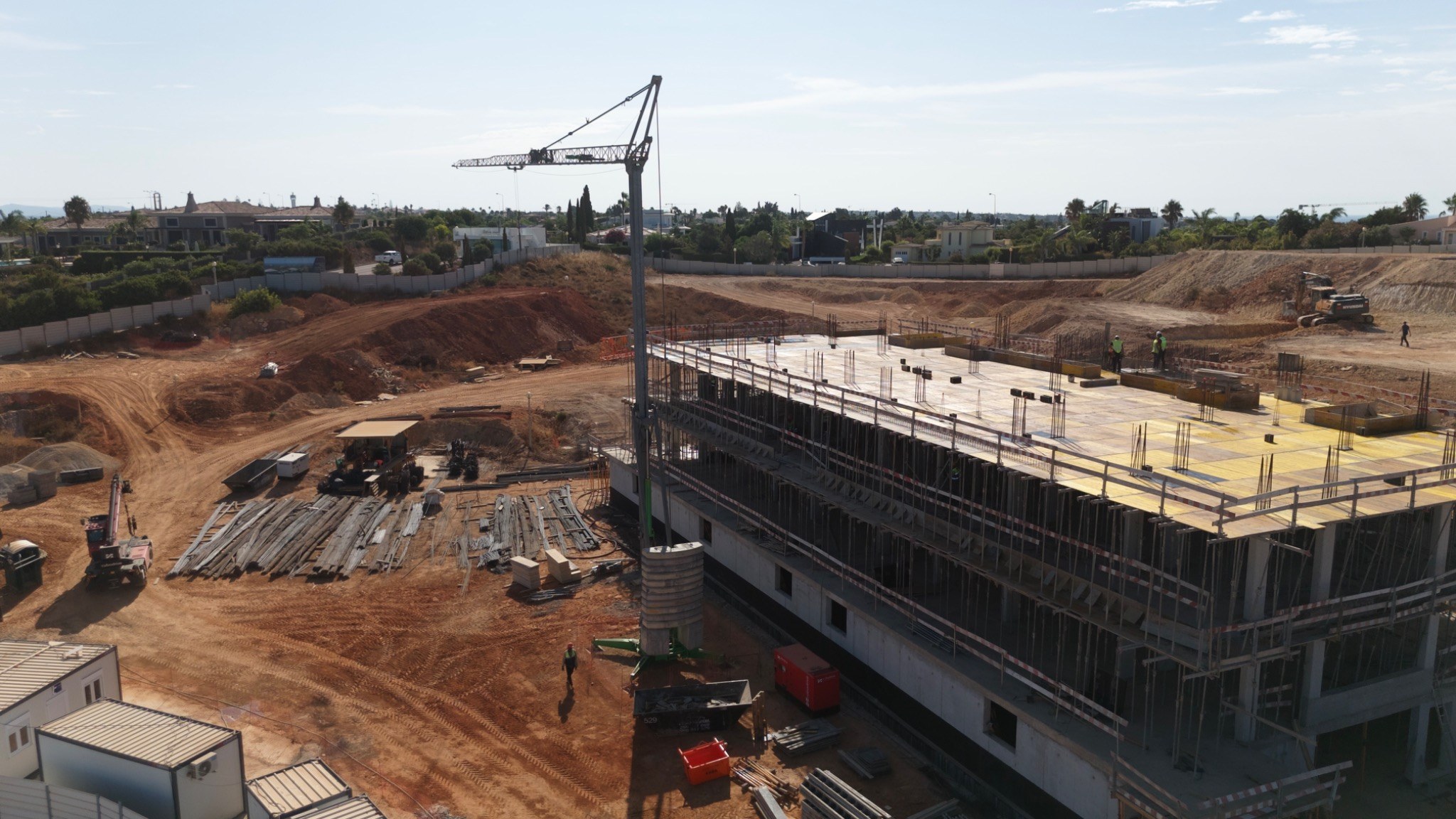 Vista geral da obra